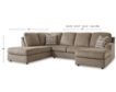 Ashley O'Phannon Brown LAF Sofa small image number 10