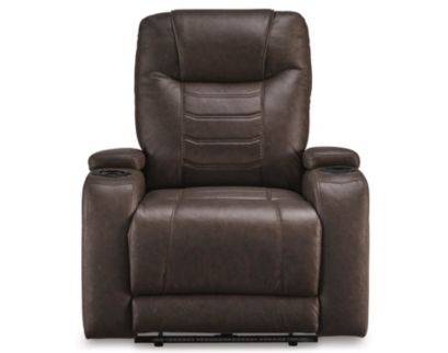 Ashley Schooner Rocks Umber Power Recliner