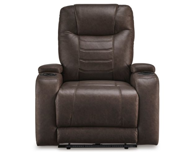 Ashley Schooner Rocks Umber Power Recliner large image number 1