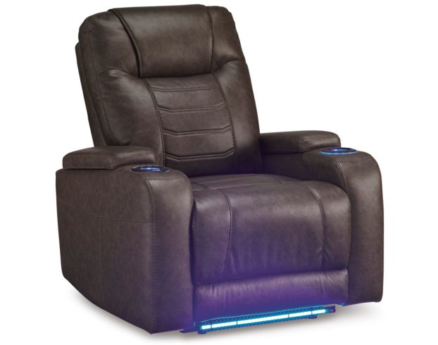 Ashley Schooner Rocks Umber Power Recliner large image number 3