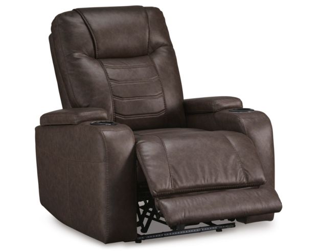 Ashley Schooner Rocks Umber Power Recliner large image number 4