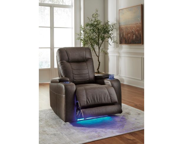 Ashley Schooner Rocks Umber Power Recliner large image number 10