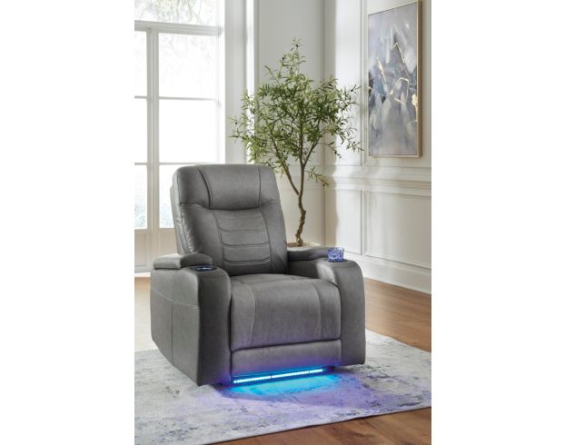 Ashley Schooner Rocks Slate Power Recliner large image number 2