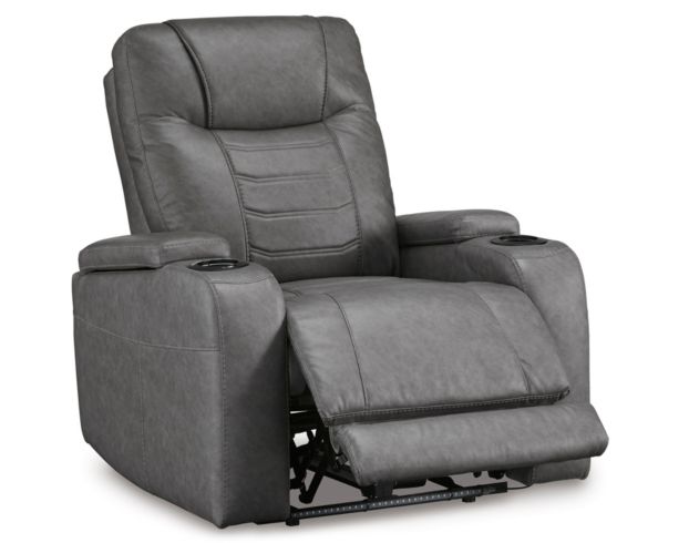 Ashley Schooner Rocks Slate Power Recliner large image number 4