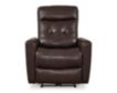 Ashley Pisgham Chocolate Dual Power Leather Recliner small image number 1