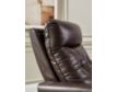 Ashley Pisgham Chocolate Dual Power Leather Recliner small image number 6