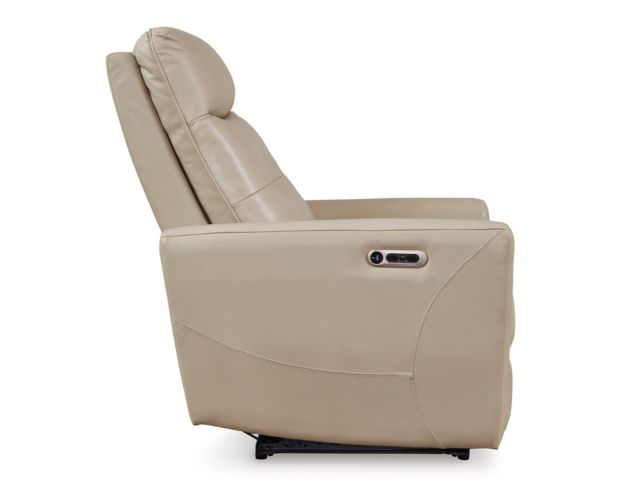 Ashley Pisgham Sand Dual Power Leather Recliner large image number 5