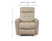 Ashley Pisgham Sand Dual Power Leather Recliner small image number 9