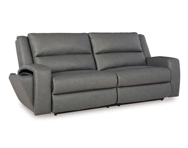 Ashley Brixworth Slate Reclining Sofa large image number 5