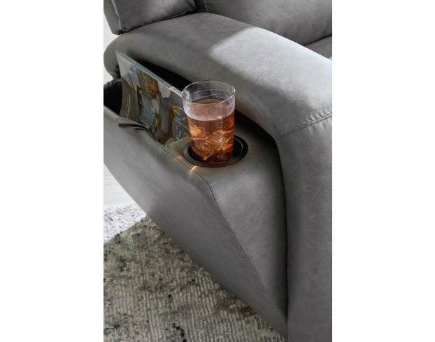 Ashley Brixworth Slate Reclining Sofa large image number 6