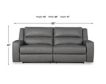 Ashley Brixworth Slate Reclining Sofa small image number 9