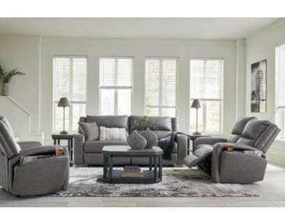 Ashley Brixworth Slate Reclining Loveseat