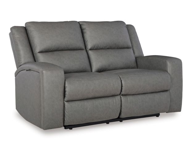 Ashley Brixworth Slate Reclining Loveseat large image number 3