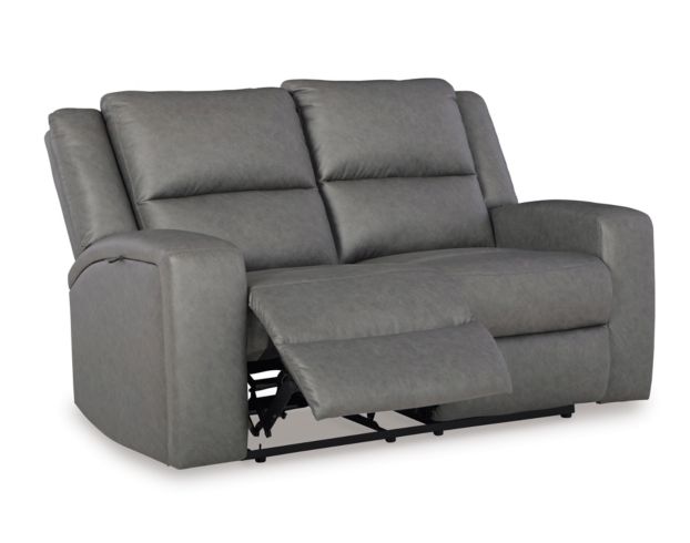 Ashley Brixworth Slate Reclining Loveseat large image number 4