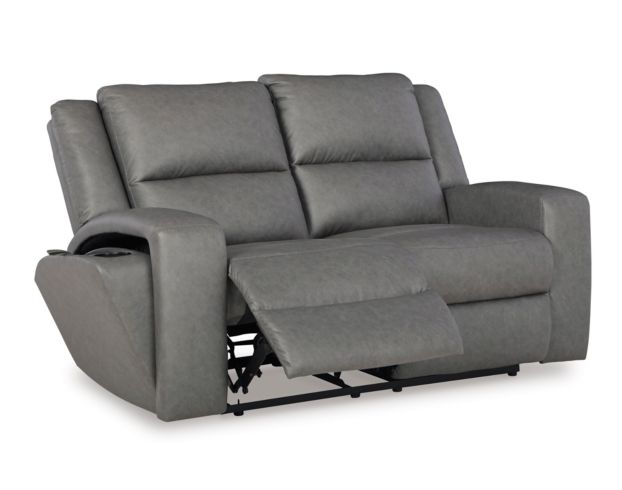 Ashley Brixworth Slate Reclining Loveseat large image number 5