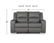 Ashley Brixworth Slate Reclining Loveseat small image number 9