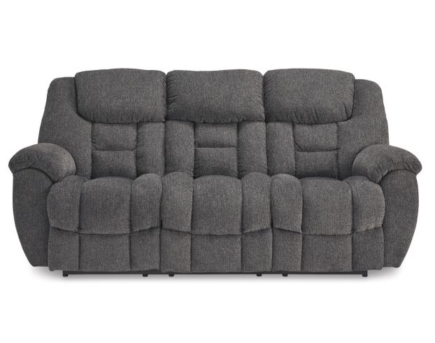 Ashley Foreside Charcoal Reclining Sofa large image number 1