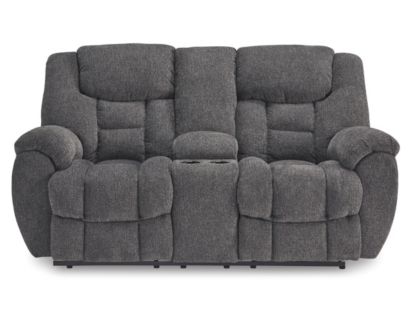 Ashley Foreside Charcoal Reclining Loveseat