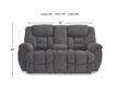 Ashley Foreside Charcoal Reclining Loveseat small image number 9