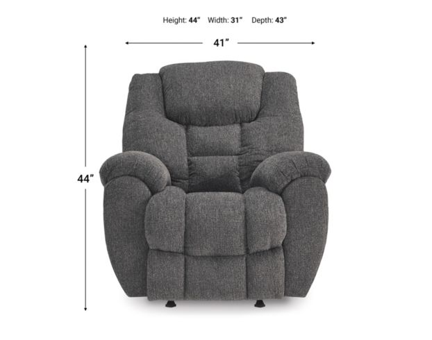 Ashley Foreside Charcoal Rocker Recliner large image number 7