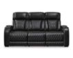 Ashley Boyington Black Dual Power Leather Reclining Sofa small image number 1