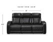 Ashley Boyington Black Dual Power Leather Reclining Sofa small image number 14