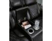 Ashley Boyington Black Dual Power Leather Reclining Loveseat with Console small image number 5