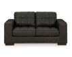 Ashley Luigi Thunder Black Leather Loveseat small image number 2