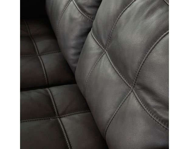 Ashley Luigi Thunder Black Leather Loveseat large image number 6