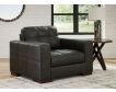 Ashley Luigi Thunder Black Oversized Leather Chair small image number 6