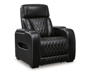 Ashley Boyington Black Leather Power Recliner