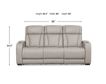 Ashley Boyington Gray Dual Power Leather Reclining Sofa small image number 13