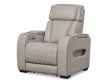 Ashley Boyington Gray Leather Power Recliner small image number 3