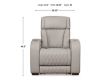 Ashley Boyington Gray Leather Power Recliner small image number 10