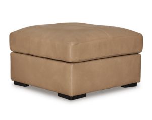 Ashley Bandon Toffee Oversized Accent Leather Ottoman