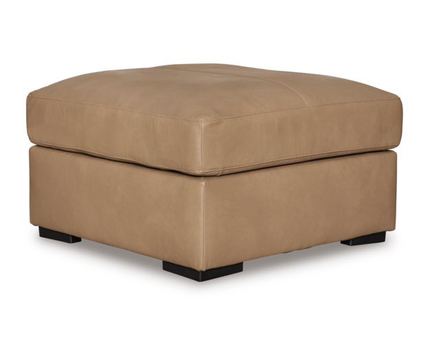 Ashley Bandon Toffee Oversized Accent Leather Ottoman large image number 2