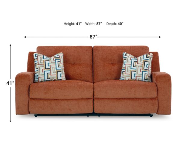 Ashley Danum Spice Reclining Sofa large image number 9