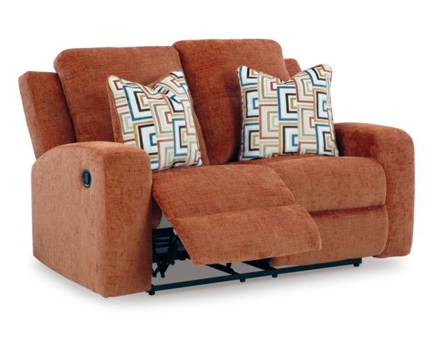 Ashley Danum Spice Reclining Loveseat large image number 4