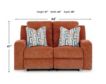 Ashley Danum Spice Reclining Loveseat small image number 9