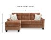 Ashley Amity Bay Clay Sofa with Reversible Chaise small image number 10