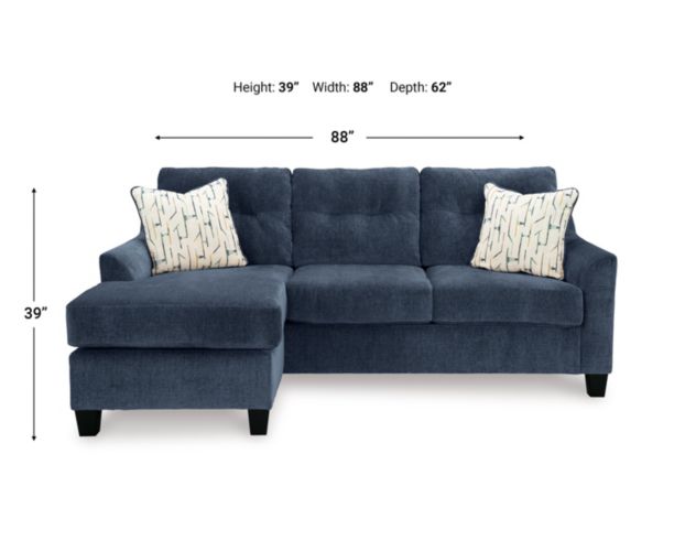 Ashley Amity Bay Ink Sofa with Reversible Chaise large image number 10