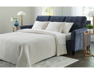 Ashley Amity Bay Ink Blue Sleeper Sofa with Reversible Chaise