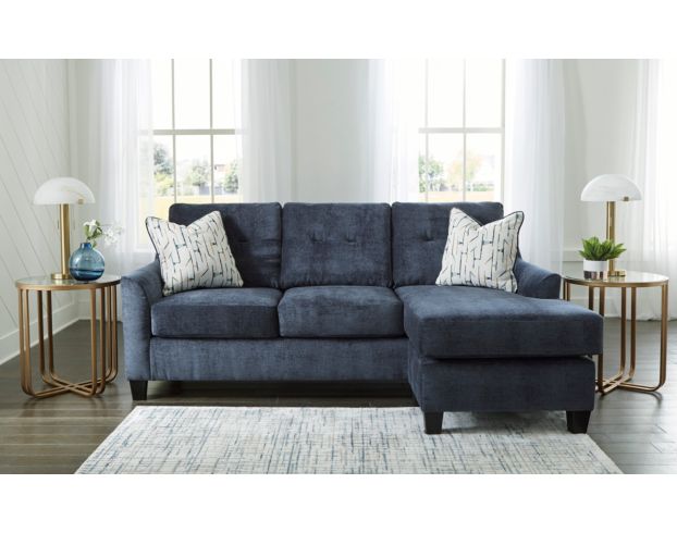 Ashley Amity Bay Ink Blue Sleeper Sofa with Reversible Chaise large image number 3