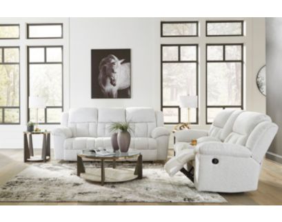 Ashley Frohn Snow Reclining Sofa