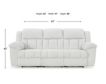 Ashley Frohn Snow Reclining Sofa small image number 7