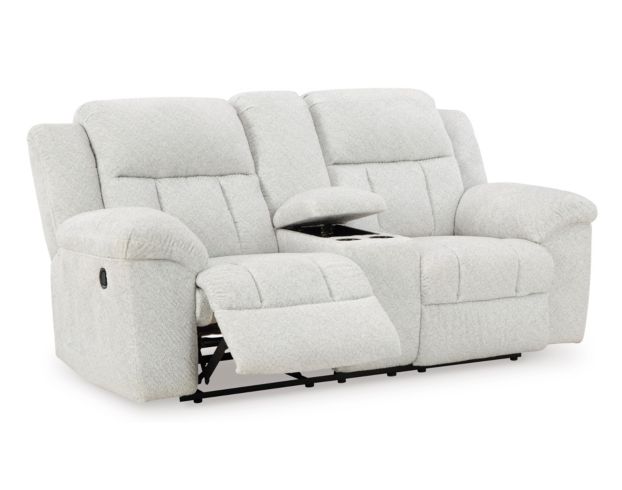 Ashley Frohn Snow Reclining Console Loveseat large image number 4