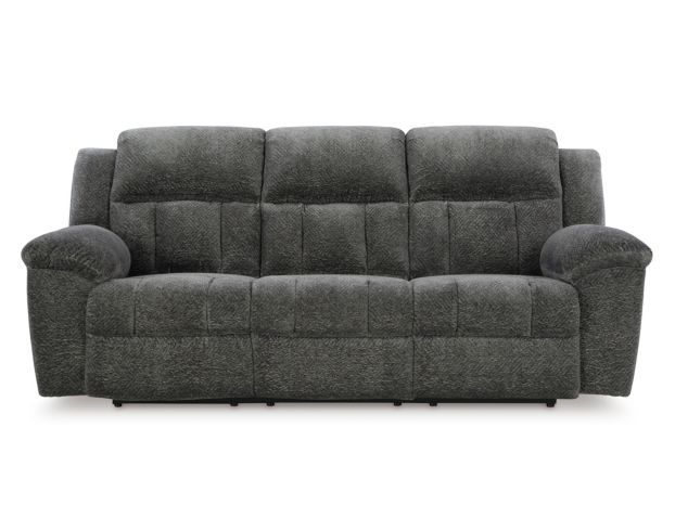 Ashley Frohn Graphite Reclining Sofa large image number 1