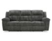 Ashley Frohn Graphite Reclining Sofa small image number 1