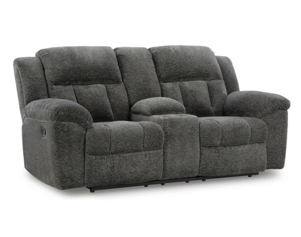 Ashley Frohn Graphite Reclining Console Loveseat large image number 3