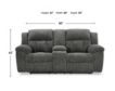 Ashley Frohn Graphite Reclining Console Loveseat small image number 9